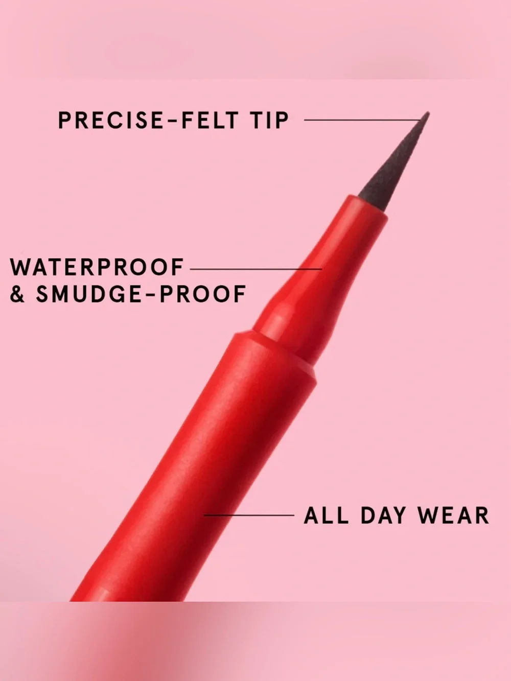NIB ONE/SIZE by Patrick Starrr Point Made 24 Hr Liquid Eyeliner-Bodacious Black